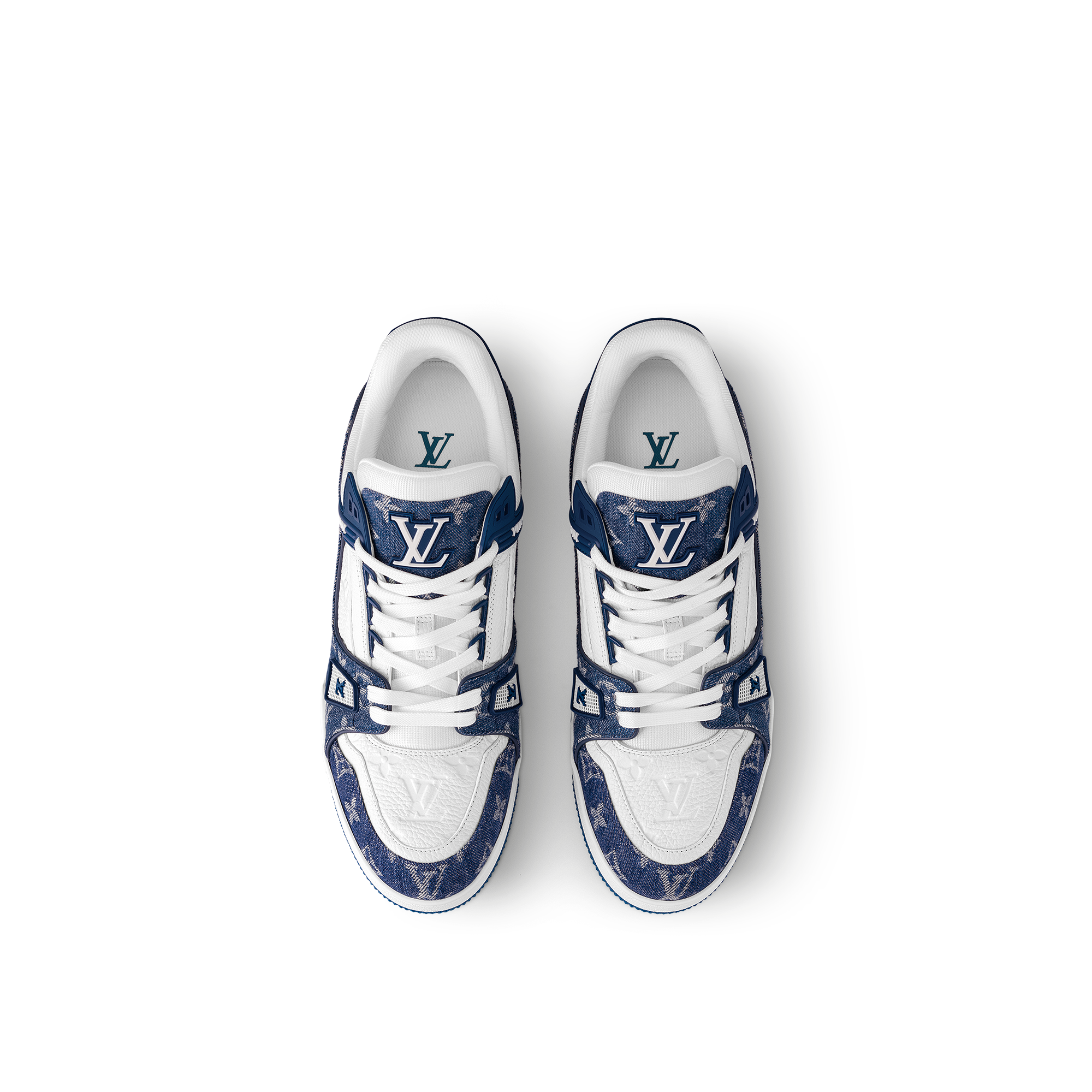 Louis vuitton denim sales trainers